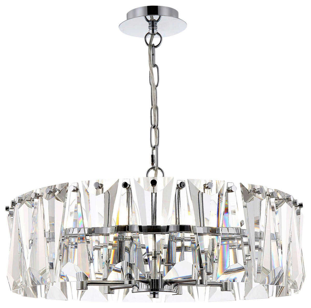 PENDELLEUCHTE  51,7/23,8/51,7 cm   - Chromfarben, Basics, Glas/Metall (51,7/23,8/51,7cm) - MAYTONI