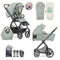 KOMBIKINDERWAGEN  FX4 Swing/Lyx Set  Mint  - Mintgrün, Basics, Metall (100/55/130cm) - Gesslein