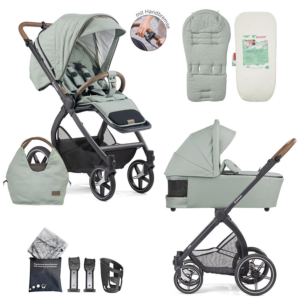 Gesslein Kombikinderwagen FX4 Swing/Lyx Set Mintgrün 55x130x100 cm