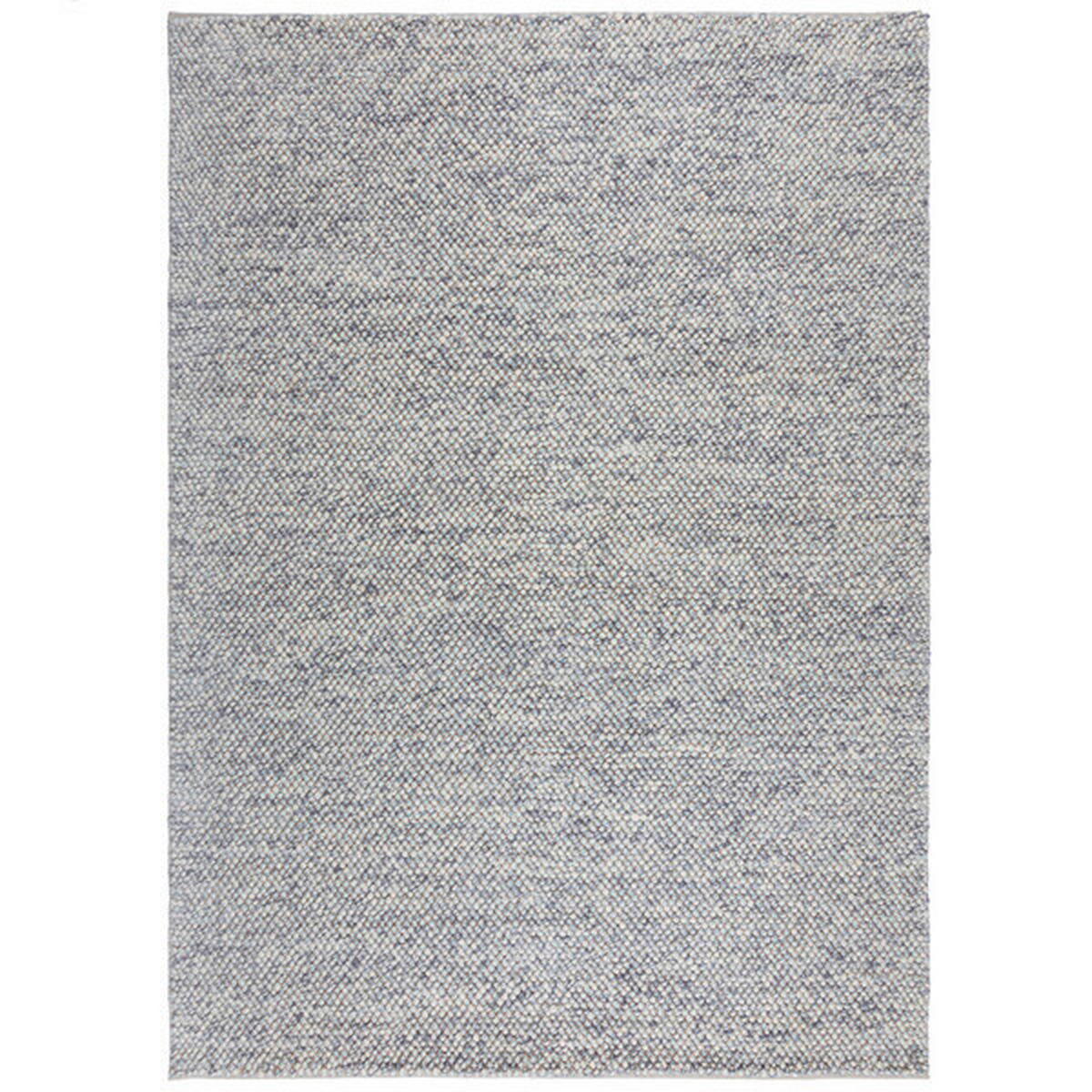 HANDWEBTEPPICH 160/230 cm MINERALS Blau, Creme  - Blau/Creme, KONVENTIONELL, Textil (160/230cm)
