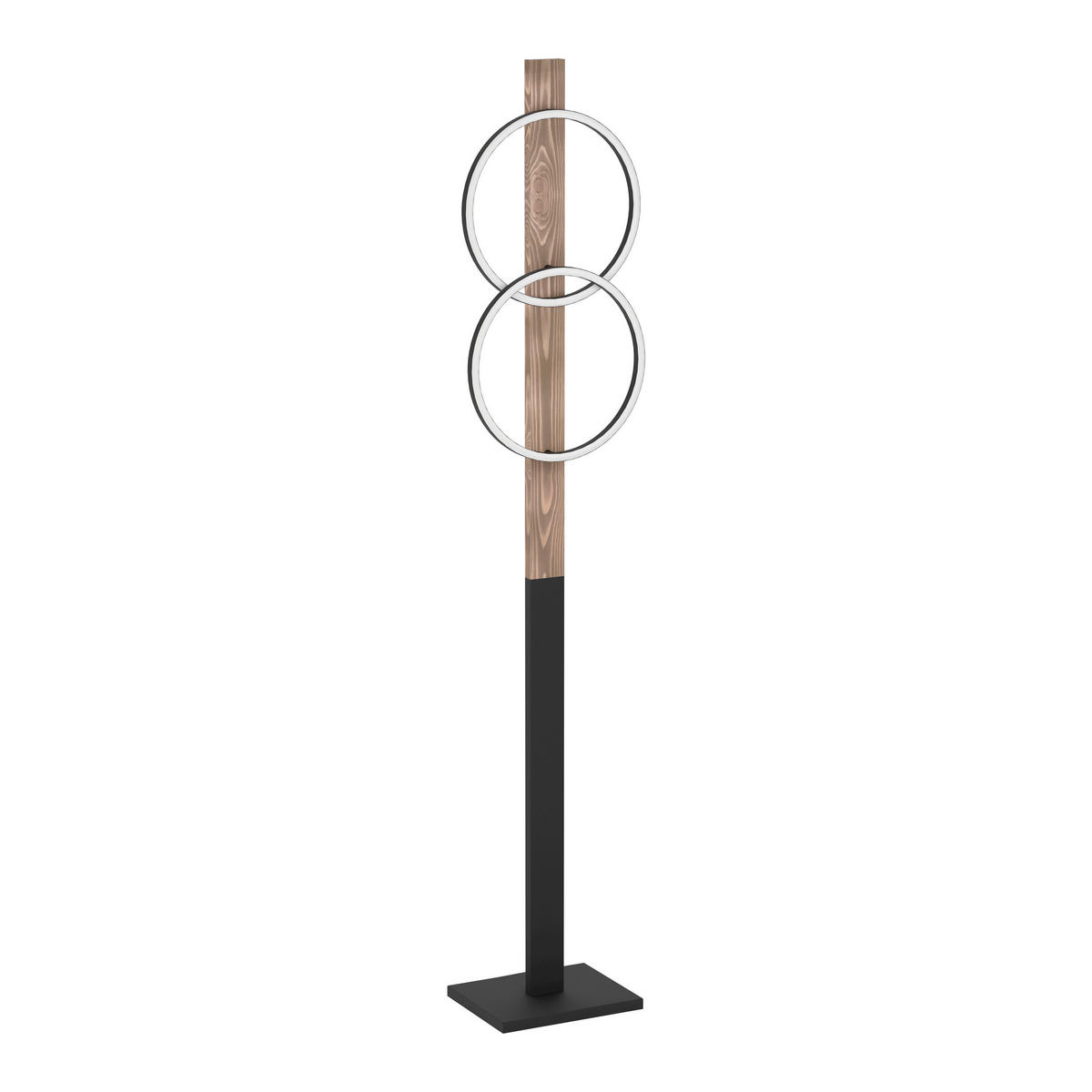 LED-GOLVLAMPA Boyal 30/150 cm    - vit/brun, Natur, trä/plast (30/150cm) - Eglo