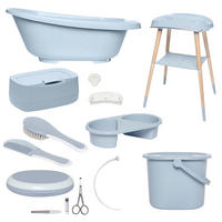 BABYBADESET SENSE 8-teilig  - Blau/Hellblau, Basics, Kunststoff (79.5/40/46cm) - Bebe Jou
