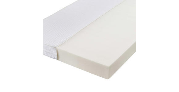 WENDEMATRATZE 90/200 cm Höhe ca. 15 cm - Weiß, KONVENTIONELL, Textil (90/200cm) - Carryhome