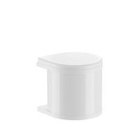 EINBAUABFALLSAMMLER 12 l  Metall  - Schwarz/Weiß, Basics, Kunststoff/Metall (29/30,4/29,5cm) - HKT