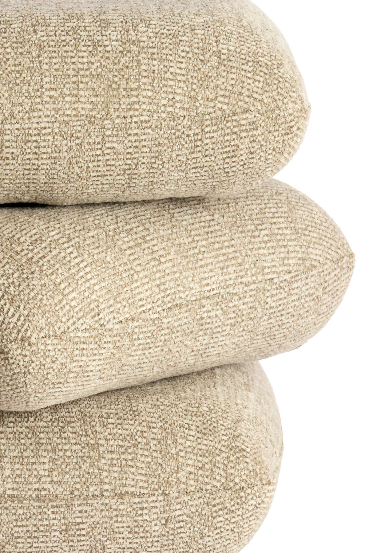 POUF LAURIE 44,5/44,5/44,5 cm  - Sandfarben/Creme, Basics, Textil (44,5/44,5/44,5cm) - Light & Living