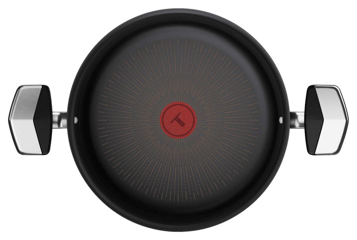 STEKGRYTA 24 cm  - svart/transparent, Design, metall/glas (24cm) - Tefal