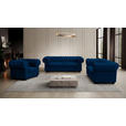 CHESTERFIELD-SESSEL - Wengefarben/Blau, LIFESTYLE, Holz/Textil (115/76,5/96cm) - Landscape