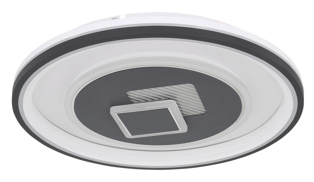 LED-DECKENLEUCHTE 46 W  50/7 cm    - Weiss/Opal, Design, Kunststoff/Metall (50/7cm) - Globo