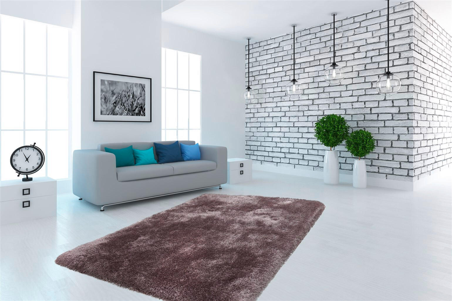 HOCHFLORTEPPICH 120/170 cm Cosy 110 Silber Silberfarben  - Silberfarben, KONVENTIONELL, Textil (120/170cm)