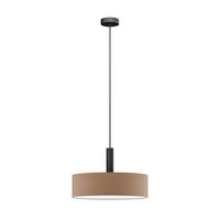 FÜGGŐLÁMPA 50/115 cm  - világosbarna, Basics, műanyag/textil (50/115cm)