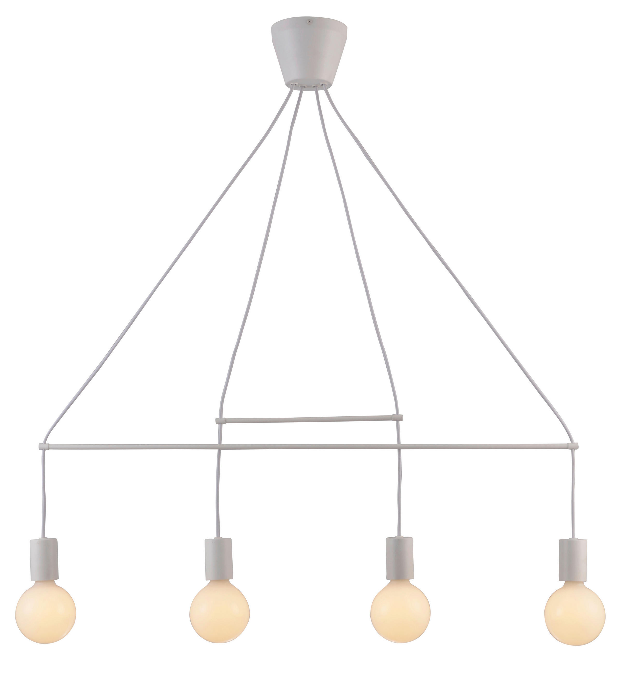 XXXLutz Pendelleuchte Alto Weiß 10x95x94 cm