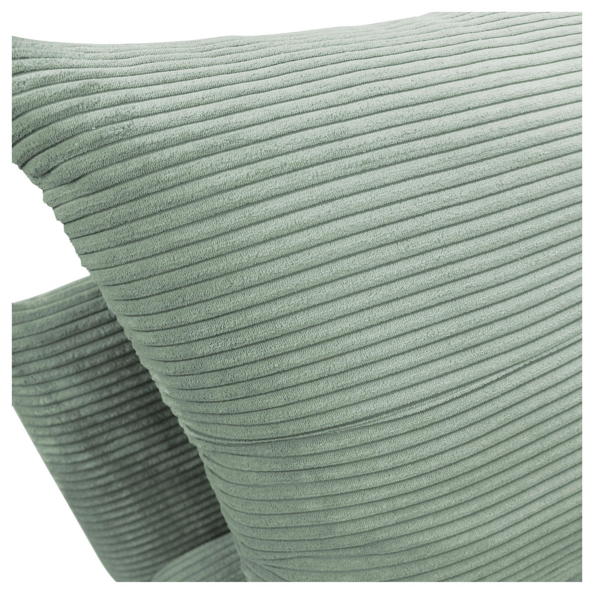 SCHLAFSOFA  mit Liegefunktion Cord Grün  - Schwarz/Grün, Design, Kunststoff/Textil (154/93/85cm) - MID.YOU