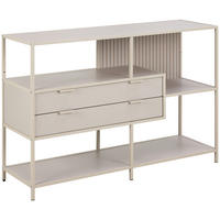 REGAL 114/78/35 cm svetlo siva  - siva/kašmir, Moderno, kovina/leseni material (114/78/35cm) - Livetastic