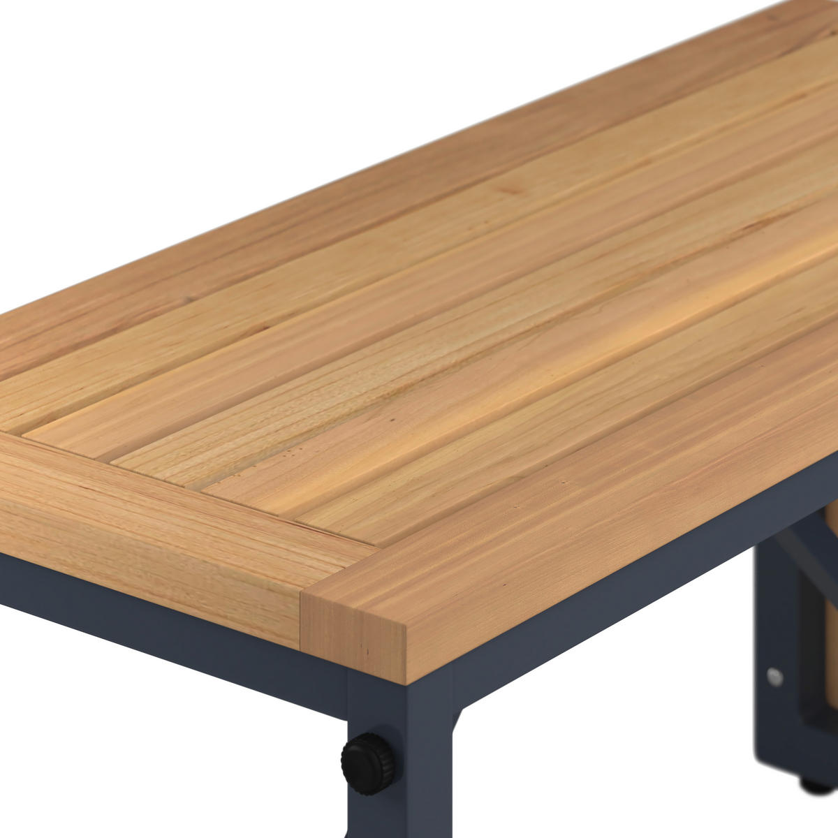 LOUNGEGARNITUR Teakholz Hartholz Aluminium, Edelstahl  - Teakfarben, MODERN, Holz/Metall (56/70/60cm) - Ambia Garden