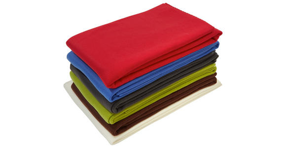 FLEECEDECKE TINA *PH* - Blau/Dunkelgrau, KONVENTIONELL, Textil (130/160cm) - Ombra