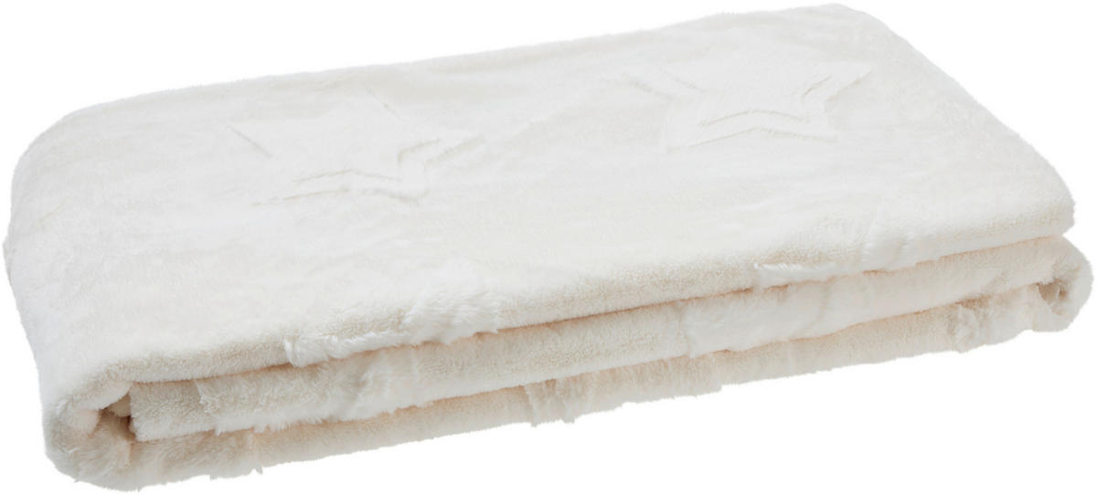 WOHNDECKE 150/200 cm  - Weiß, Textil (150/200cm) - X-Mas