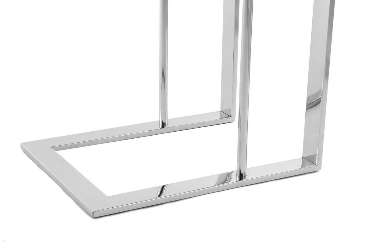 BEISTELLTISCH Silberfarben  - Silberfarben, Design, Metall (40/60/30cm) - Kayoom