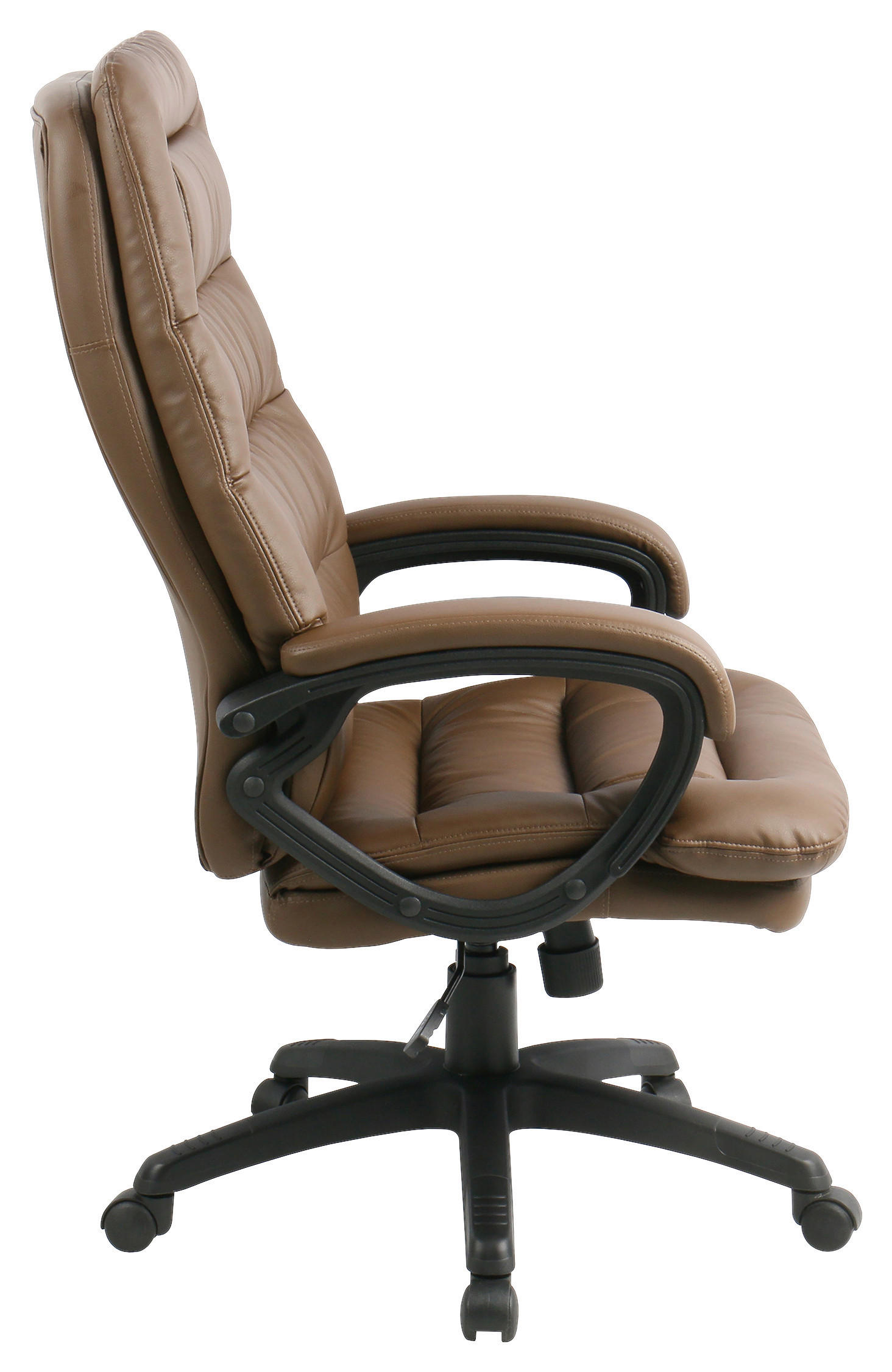 CHEFSESSEL Lederlook Braun, Schwarz  - Schwarz/Braun, MODERN, Kunststoff/Textil (67/113-122.5/78cm) - MID.YOU