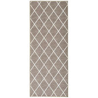 LÄUFER 80/400 cm Cosenza  - Hellbraun/Weiß, Design, Kunststoff/Textil (80/400cm) - Floordirekt