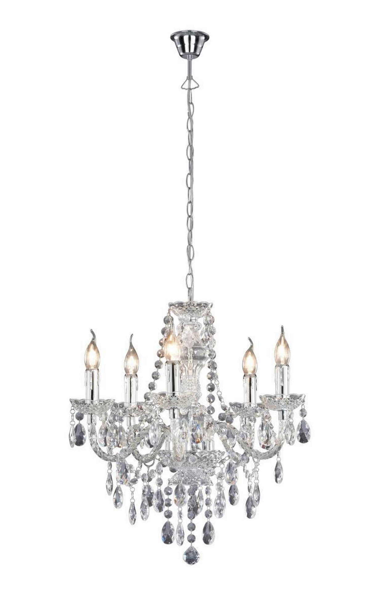 RASKOŠNI LUSTER  52/57 cm      - providno/prozirna, Lajfstajl, plastika (52/57cm)