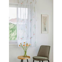 PERDEA CONFECțIONATĂ transparent  - verde deschis, Basics, textil (140/175cm)