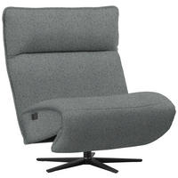RELAXSESSEL in Textil Dunkelgrau  - Dunkelgrau/Schwarz, Modern, Textil/Metall (90/106/96cm) - Chilliano