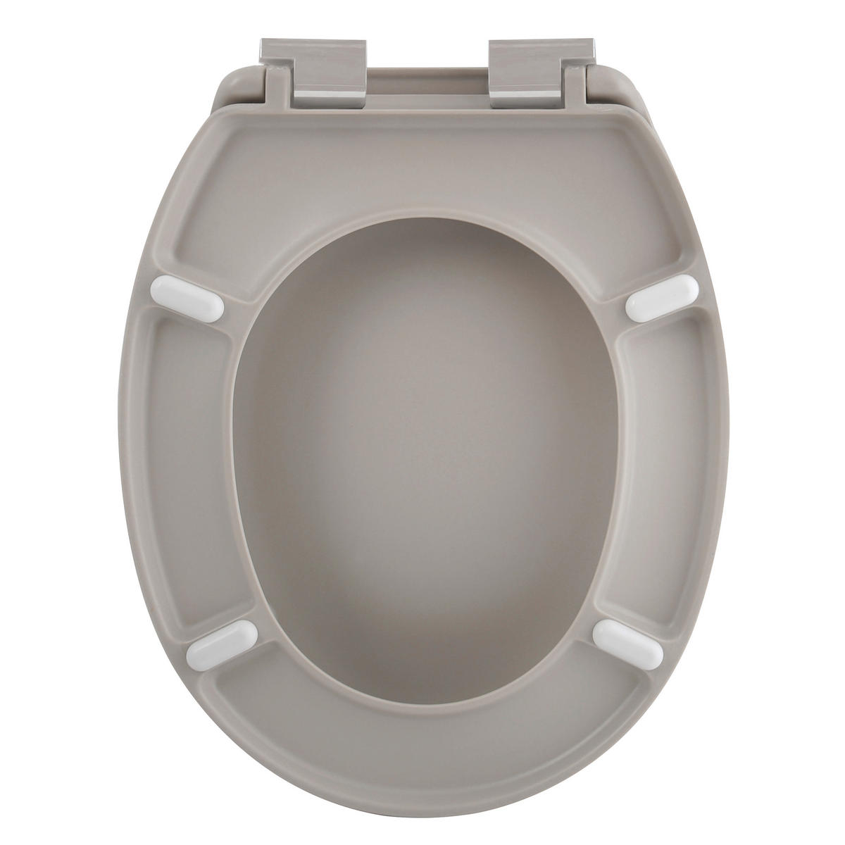 WC-SITZ - Taupe, Basics, Kunststoff (45.5/37/5.5cm) - Spirella