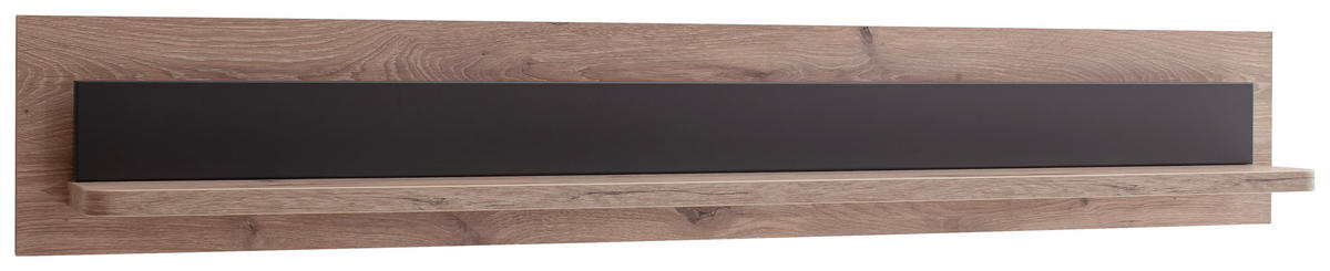 WANDBOARD  150/24/18 cm  - Eiche dunkel/Anthrazit, Konventionell, Holzwerkstoff (150/24/18cm) - Cantus