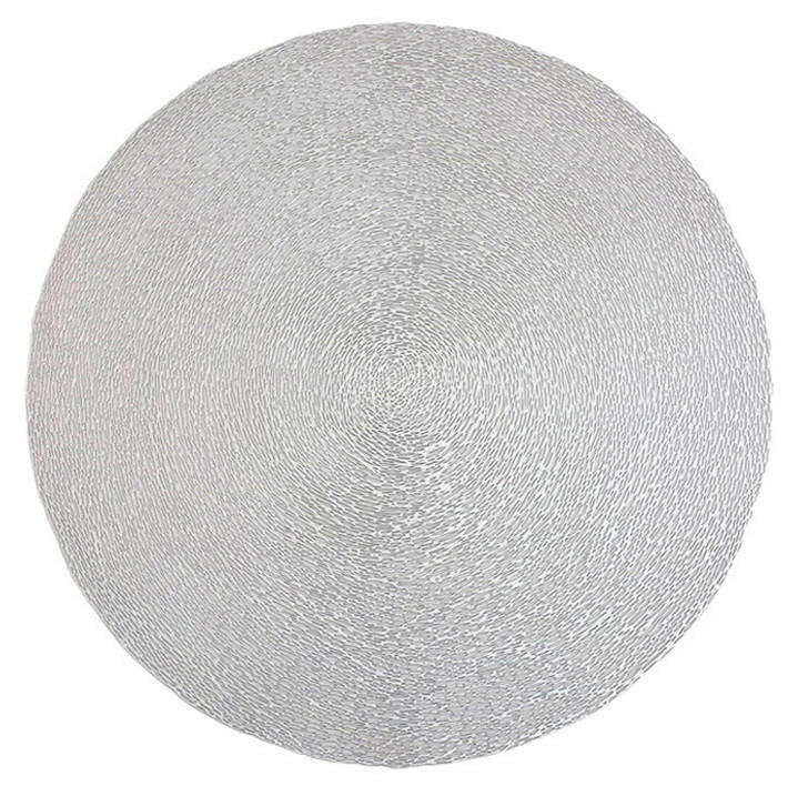 TISCHSET Kunststoff Silberfarben 38 cm  - Silberfarben, Basics, Kunststoff (38cm)