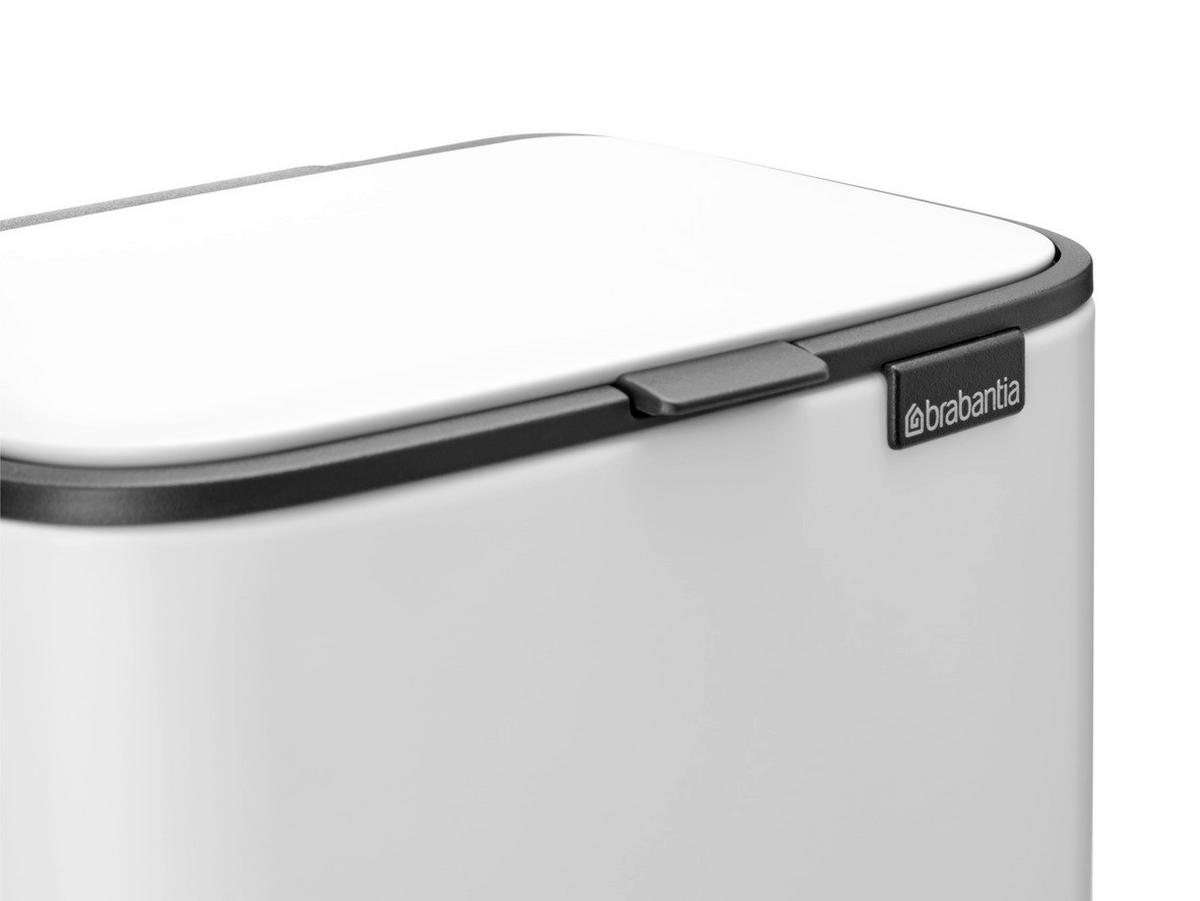 KANTA SA PAPUČICOM  4 l   - bela/antracit, Konvencionalno, metal/plastika (20/26,8/20,5cm) - Brabantia