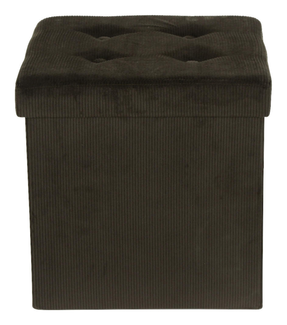 SITZBOX in Textil, Holzwerkstoff Olivgrün  - Olivgrün, Modern, Holzwerkstoff/Textil (38/38/38cm) - Carryhome