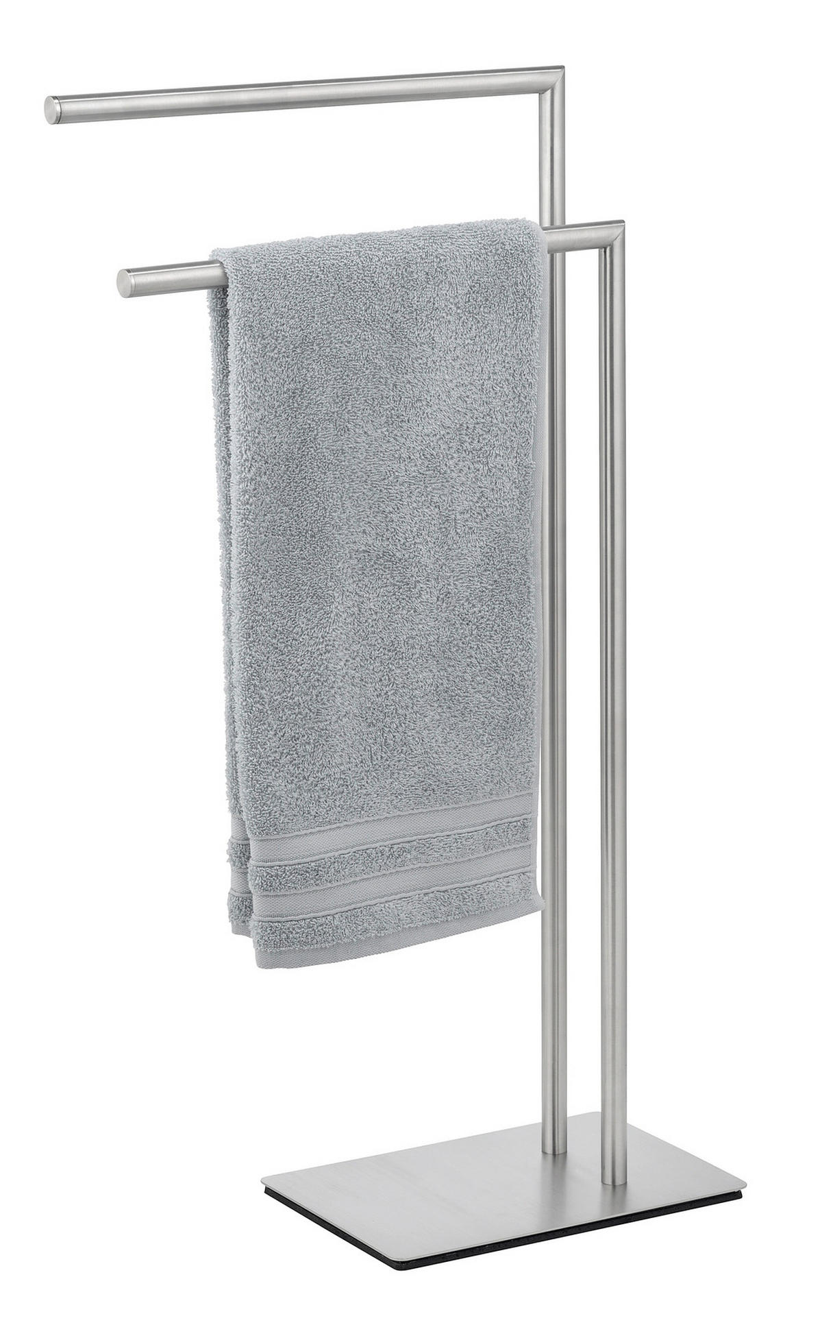 HANDTUCHSTÄNDER - Edelstahlfarben, Basics, Metall (48/80,5/20cm) - Wenko