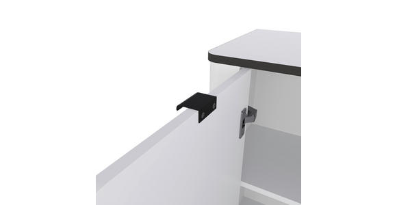 SIDEBOARD  in 136,8/82/35,2 cm  - Schwarz/Weiß, MODERN, Holzwerkstoff/Kunststoff (136,8/82/35,2cm) - Carryhome