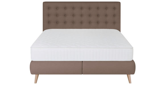 BOXSPRINGBETT 160/200 cm in Braun - Braun, Design, Holz/Textil (160/200cm) - Carryhome