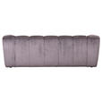 BIGSOFA Plüsch Grau  - Schwarz/Grau, KONVENTIONELL, Kunststoff/Textil (220/67/106cm) - Carryhome