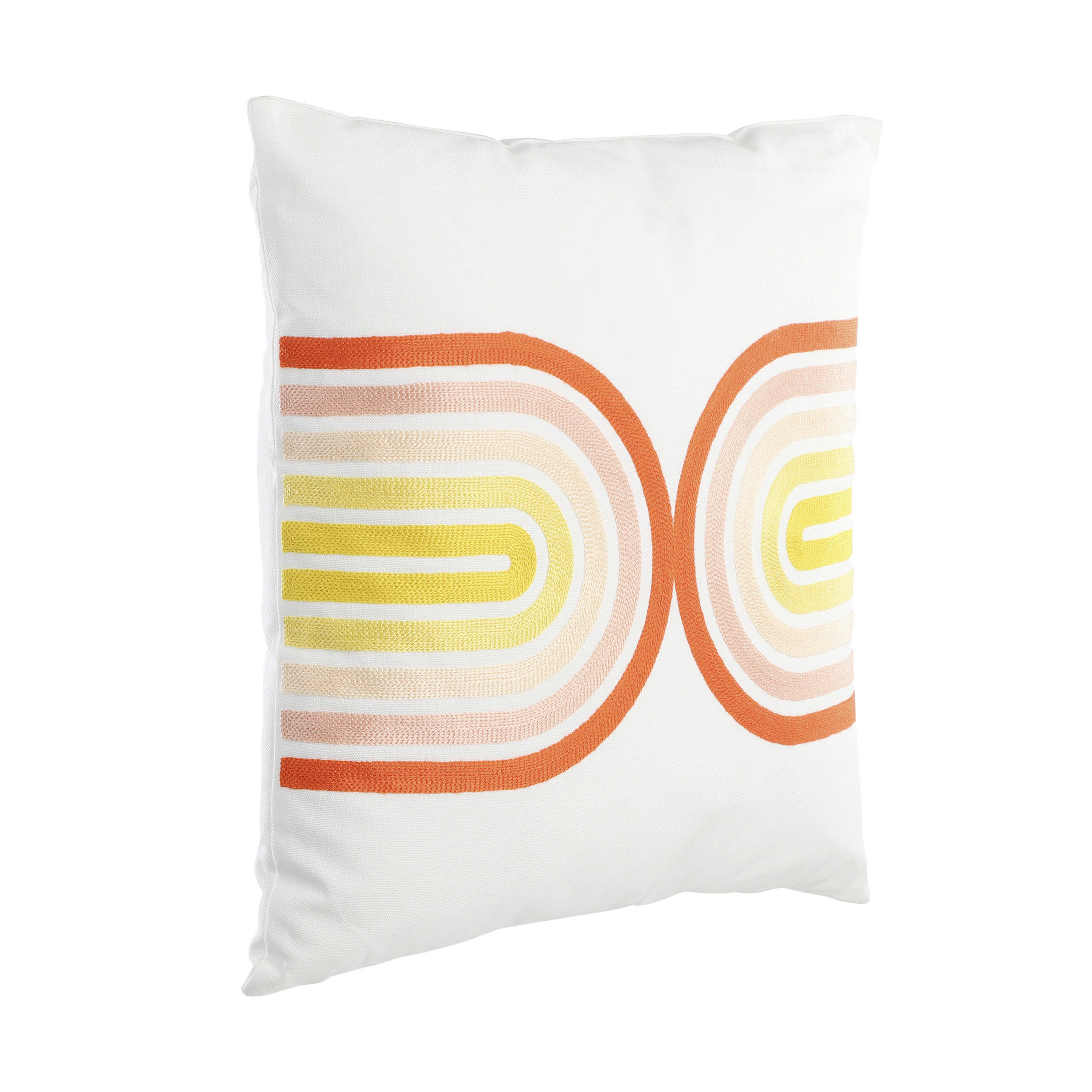 ZIERKISSEN  45/45 cm   - Gelb/Rot, Basics, Textil (45/45cm) - Eglo