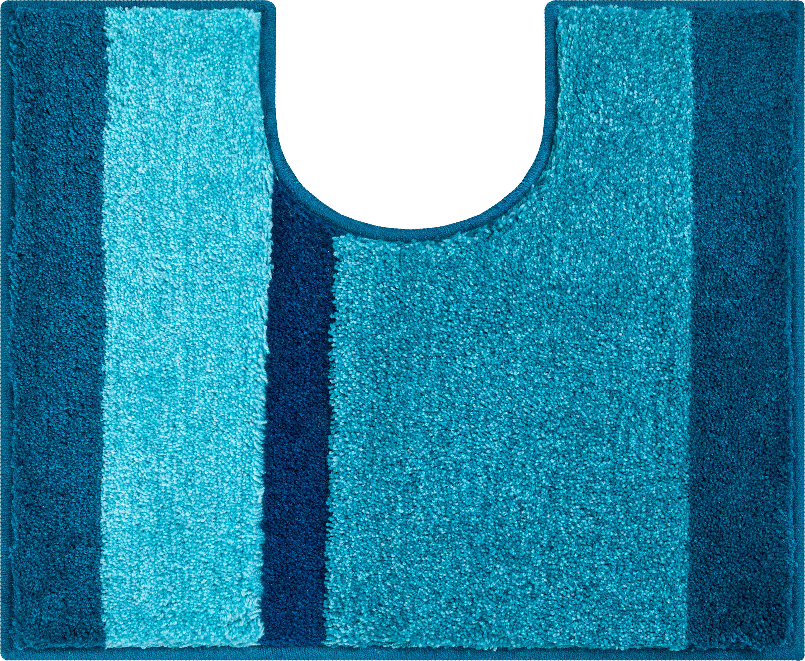 WC-VORLEGER Türkis 49/60 cm  - Türkis, Basics, Kunststoff/Textil (49/60cm) - Grund