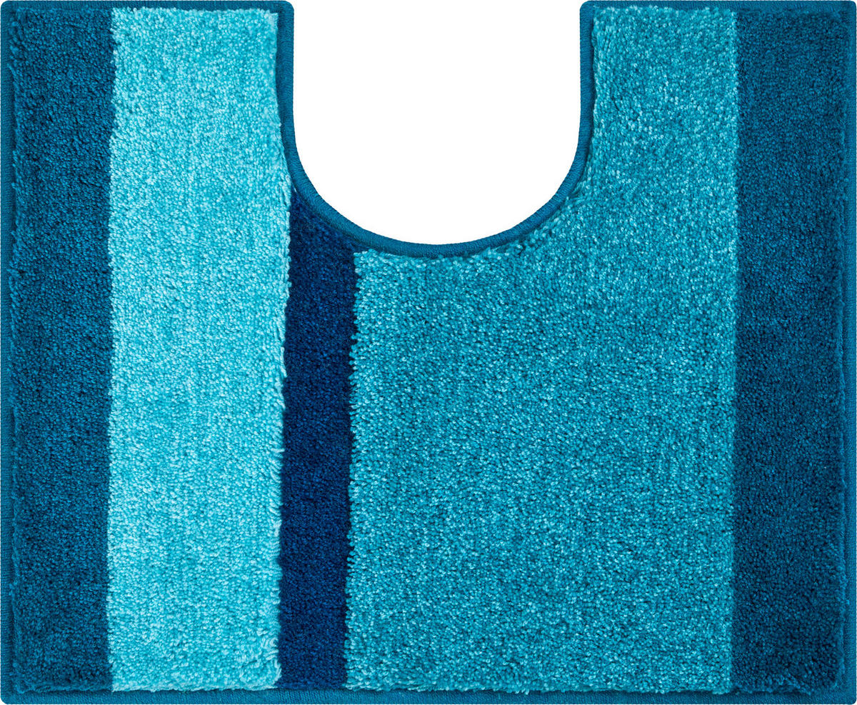 WC-VORLEGER Türkis 49/60 cm  - Türkis, Basics, Kunststoff/Textil (49/60cm) - Grund