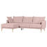WOHNLANDSCHAFT in Textil Rosa - Naturfarben/Rosa, Design, Holz/Textil (160/270cm) - Carryhome WOHNLANDSCHAFT in Textil Rosa - Naturfarben/Rosa, Design, Holz/Textil (160/270cm) - Carryhome