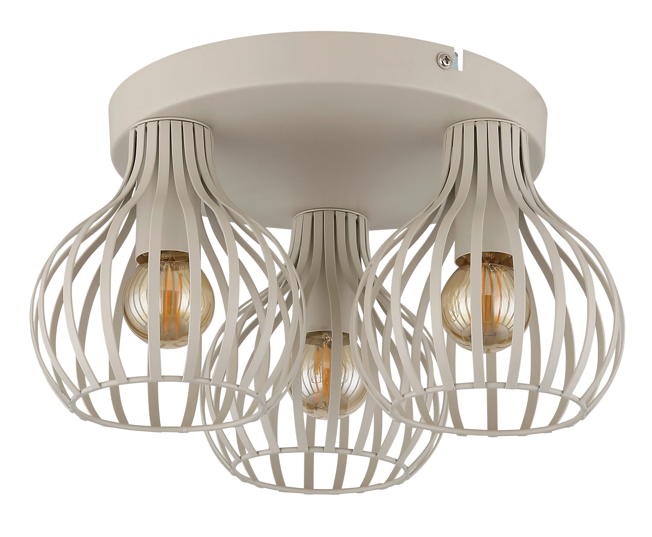 DECKENLEUCHTE Mateo 31/16,5 cm  - Creme, Design, Metall (31/16,5cm) - Globo