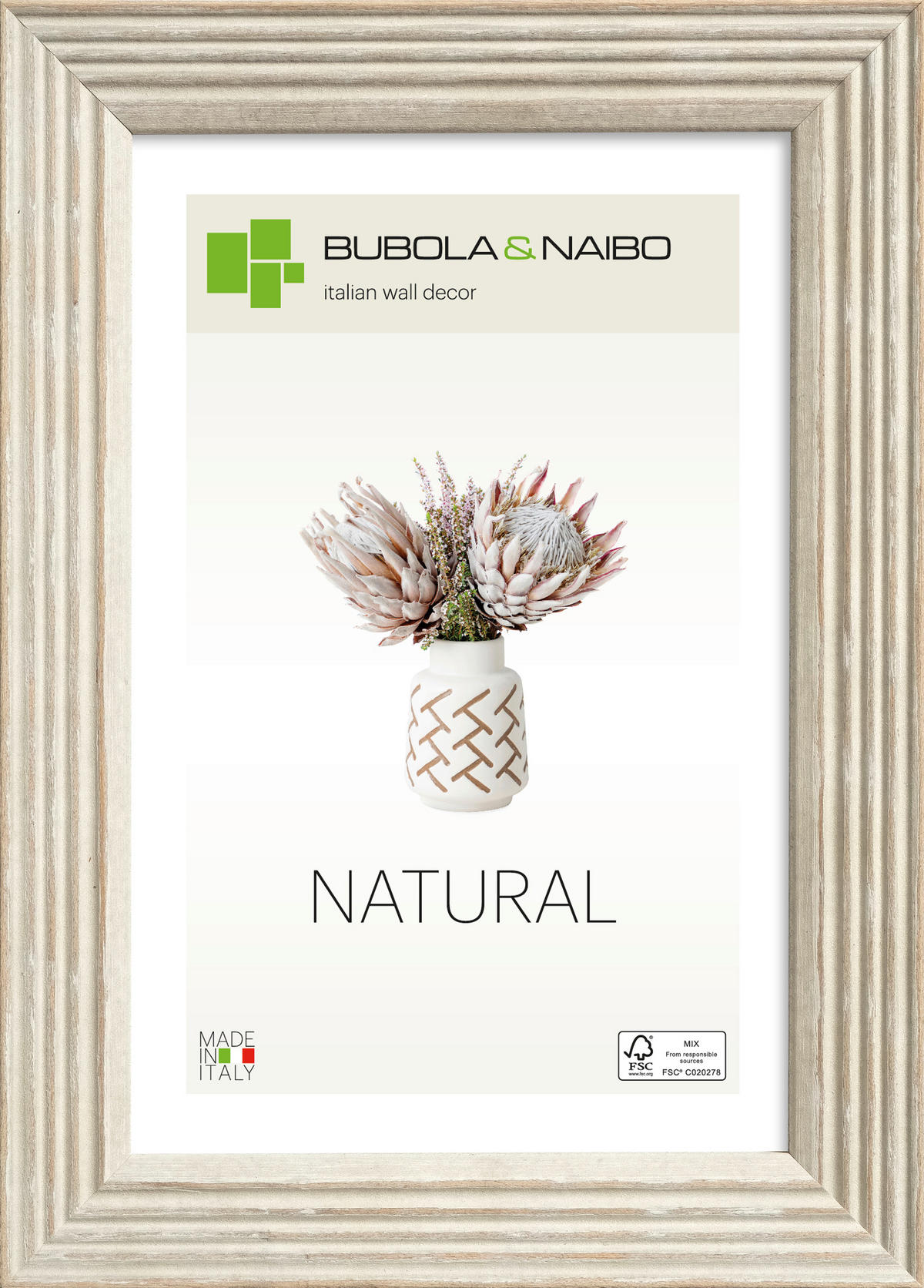 BILDERRAHMEN 52,6/72,6 cm  - Weiß, Basics, Holz (52,6/72,6cm)