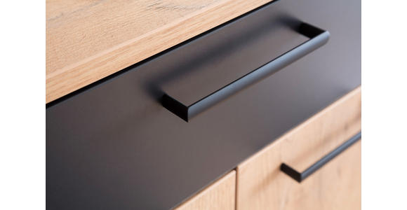 GARDEROBE 2-teilig in 180/195/38 cm - Eichefarben/Anthrazit, KONVENTIONELL, Holzwerkstoff (180/195/38cm) - Moderano