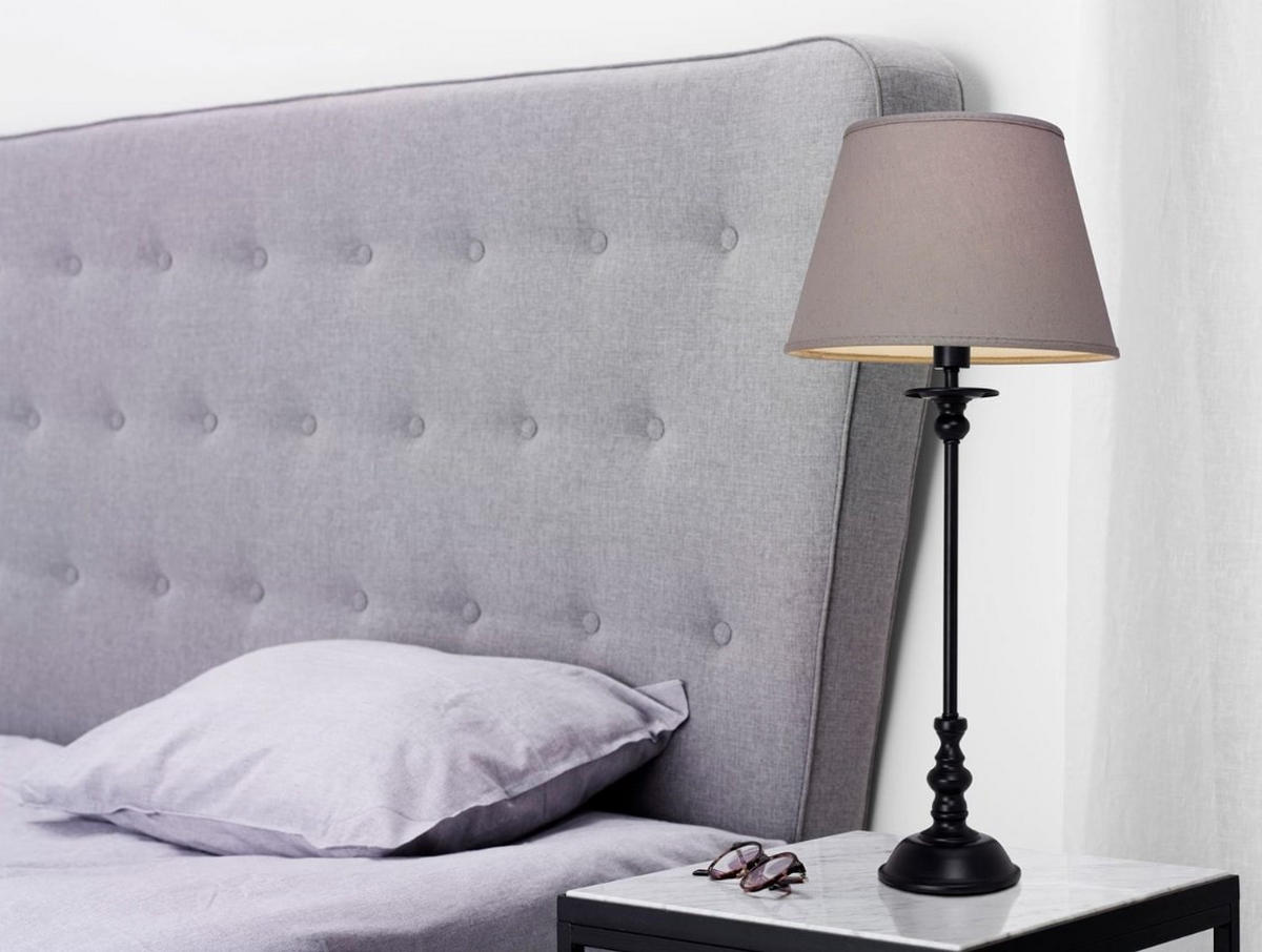 LAMPSKÄRM 16/25/17 cm   - grå, Lifestyle, metall/textil (16/25/17cm)