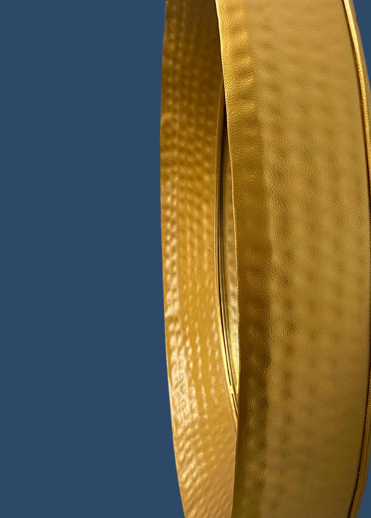 STENSKO OGLEDALO, 60/60/9 cm steklo  - zlate barve, Design, kovina/steklo (60/60/9cm) - MID.YOU