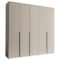 DREHTÜRENSCHRANK 225/225/52 cm 5-türig Kaschmir  - Kaschmir/Schwarz, MODERN, Holzwerkstoff/Kunststoff (225/225/52cm) - MID.YOU