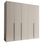 DREHTÜRENSCHRANK  in Kaschmir  - Kaschmir/Schwarz, MODERN, Holzwerkstoff/Kunststoff (225/225/52cm) - Carryhome