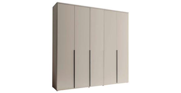 DREHTÜRENSCHRANK  in Kaschmir  - Kaschmir/Schwarz, MODERN, Holzwerkstoff/Kunststoff (225/225/52cm) - Carryhome