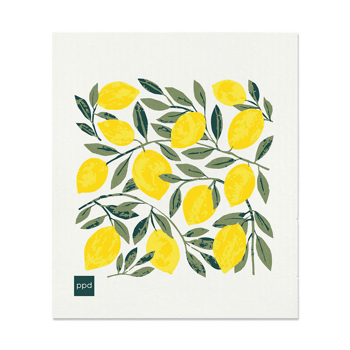 SCHWAMMTUCH - Schwarz/Weiß, Basics, Textil (20/17cm) - PPD