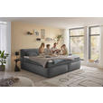 FAMILIENBOXSPRINGBETT - Dunkelgrau/Schwarz, LIFESTYLE, Kunststoff/Textil (240/200cm) - Esposa