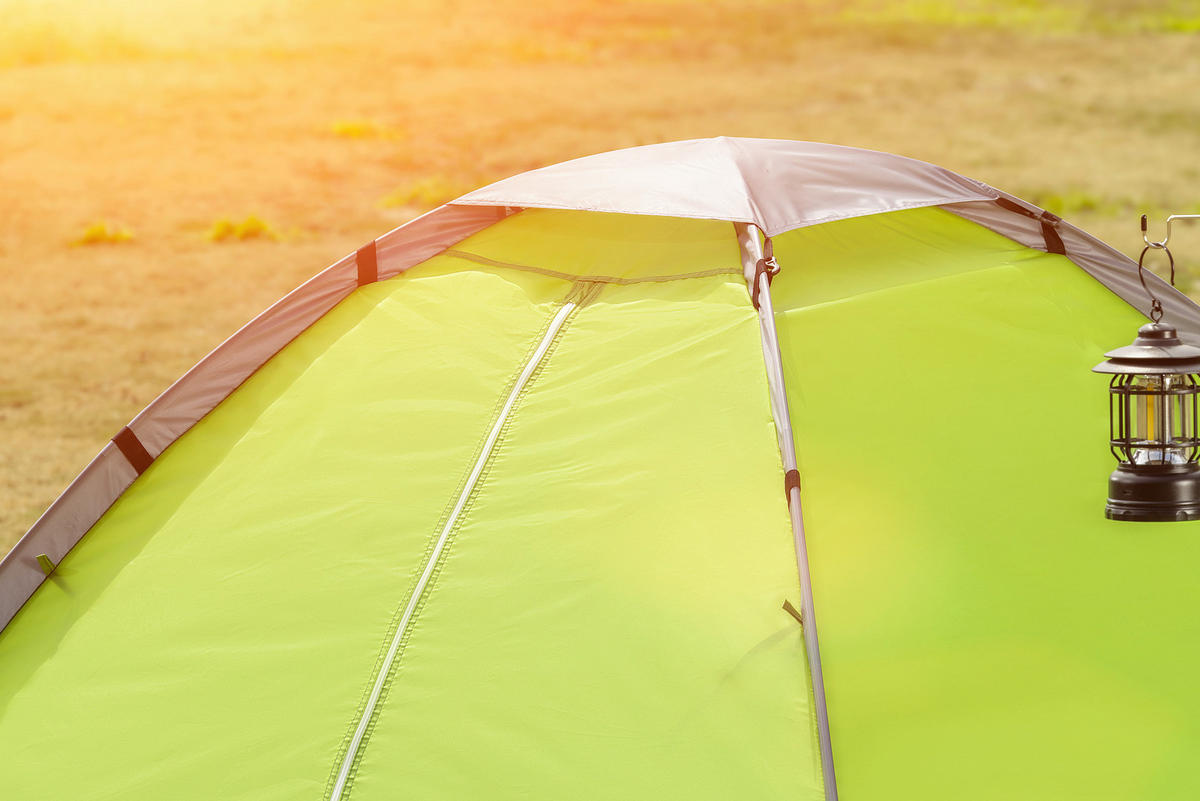 ZELT - Grün, Konventionell, Kunststoff/Textil (205/145/100cm) - Ambia Garden